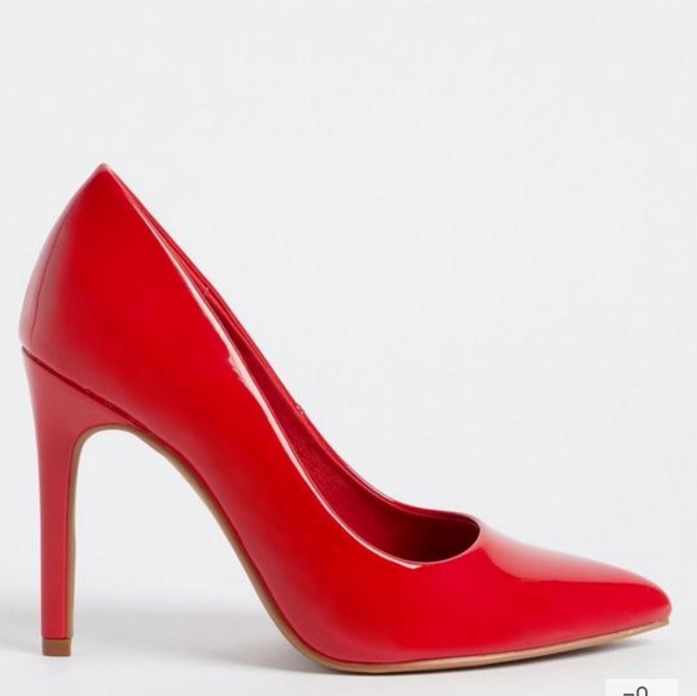 torrid Red Patent Pointed-Toe Stiletto Pumps - Picture 2 of 6